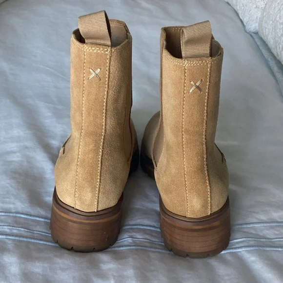 Quince Desert Tan Suede Chelsea Lug Sole Boots - Picture 3 of 5